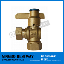 China Válvula de bola bloqueable de cobre amarillo magnética de Ningbo Bestway (BW-L05)